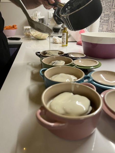 millefoglie di patate con fonduta di taleggio