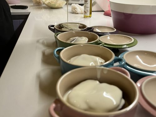 millefoglie di patate con fonduta di taleggio